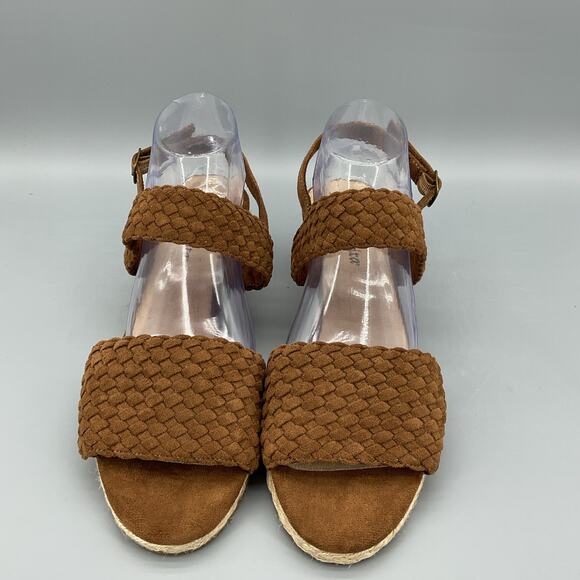 NEW Bella Vita Women’s Mariela Espadrille Wedge Sandals Brown Size 11W - Picture 3 of 10
